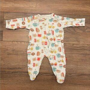 Magnetic Me Breakfast Graphic Footie Sleeper